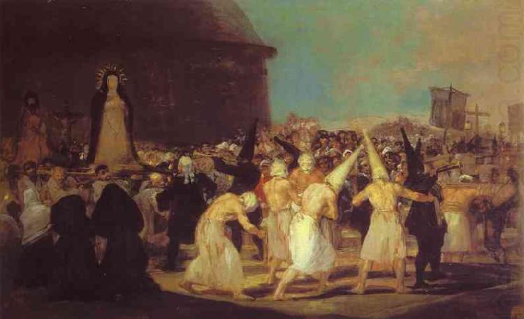 Francisco Jose de Goya A Procession of Flagellants china oil painting image